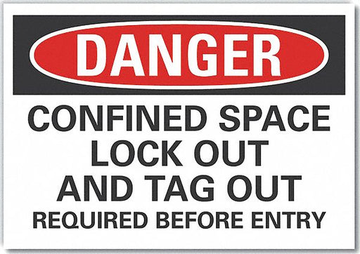 Danger Sign 10inx14in Non-PVC Polymer