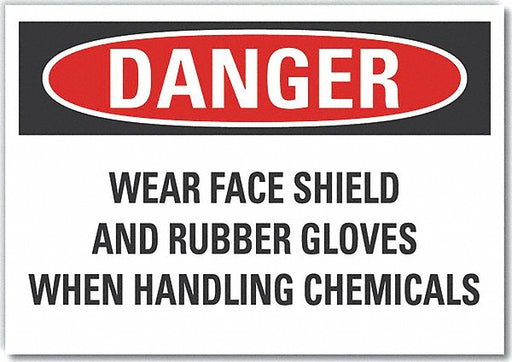 Danger Sign 7 inx10 in Non-PVC Polymer