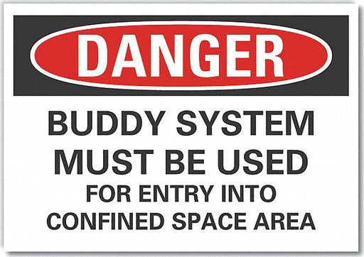 Danger Sign 7 inx10 in Non-PVC Polymer