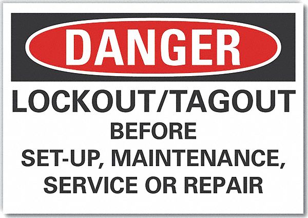 Danger Sign 10in x 14in Non-PVC Polymer