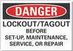 Danger Sign 7 inx10 in Non-PVC Polymer