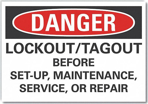 Danger Sign 7 inx10 in Non-PVC Polymer
