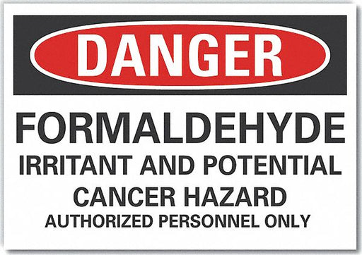 Danger Sign 7 inx10 in Non-PVC Polymer
