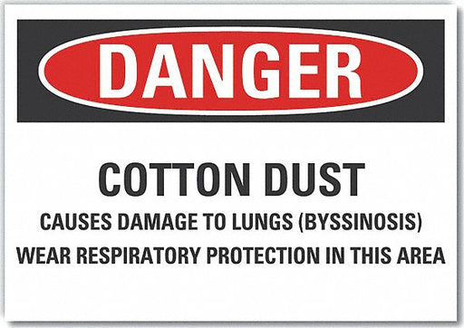 Danger Sign 10in x 14in Non-PVC Polymer
