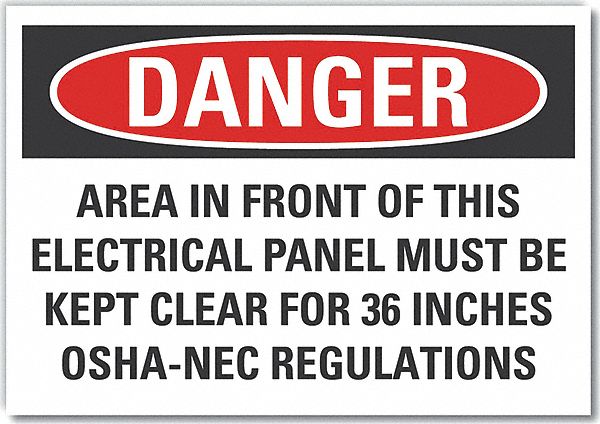 Danger Sign 7 inx10 in Non-PVC Polymer