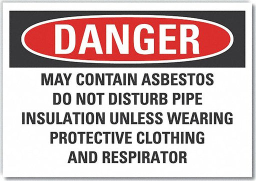 Danger Sign 10in x 14in Non-PVC Polymer