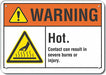 Caution Sign 7 in x 10 in Aluminum