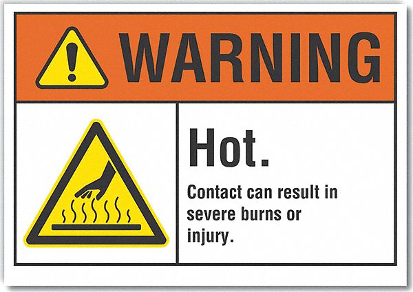 Warning Sign 7inx10in Non-PVC Polymer