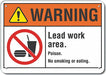 Rflct Lead Hazard Warn Sign 10x14in Alum