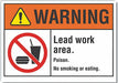 Lead Hzrd Danger Lbl 7x10in Polyester