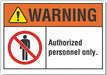 Warning Sign 7inx10in Non-PVC Polymer