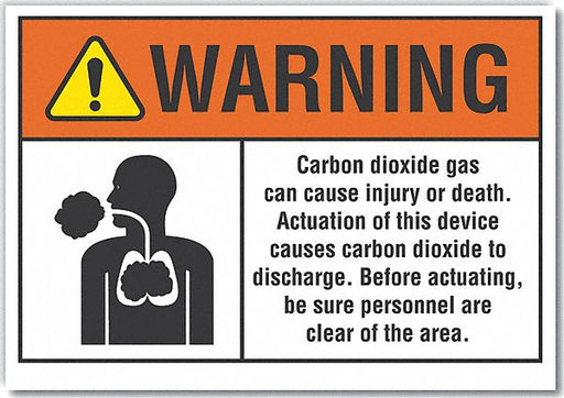 Warning Sign 7inx10in Non-PVC Polymer