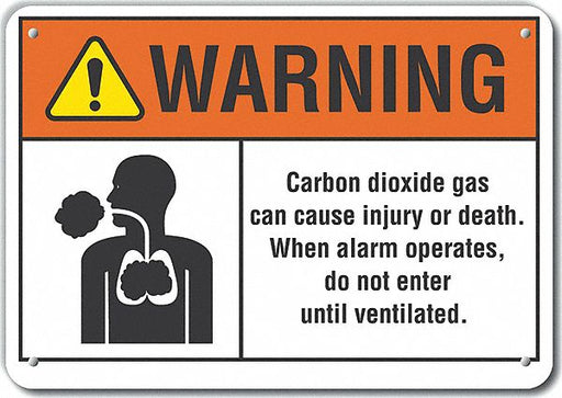 Alum Auth Personnel Warn Sign 10x14in