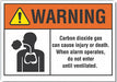 Warning Sign 7inx10in Non-PVC Polymer