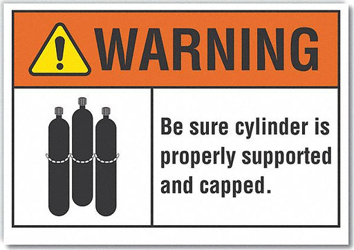 Warning Sign 10inx14in Non-PVC Polymer