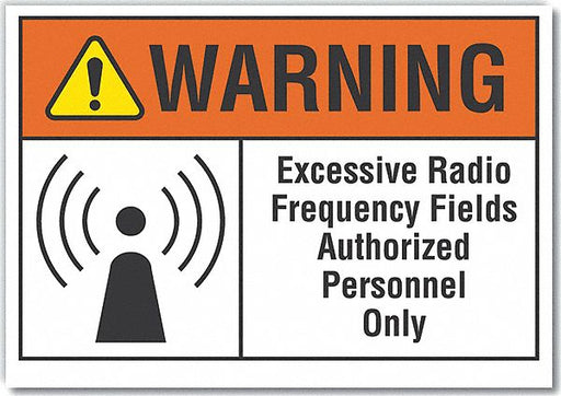 Warning Sign 10in x 14in Non-PVC Polymer