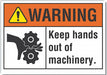 Warning Sign 7inx10in Non-PVC Polymer