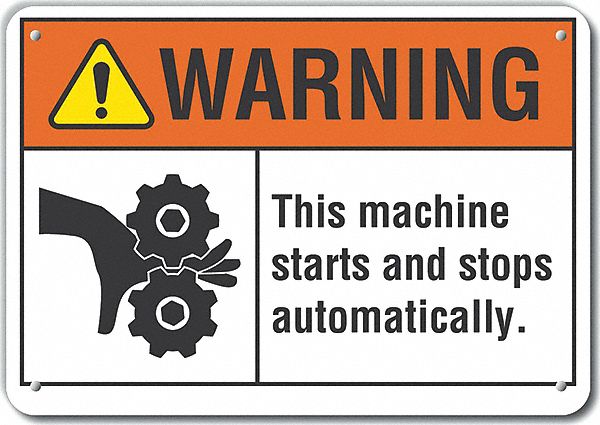 Danger Sign 7 in x 10 in Aluminum