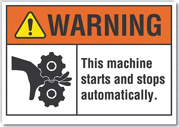 Warning Sign 10inx14in Non-PVC Polymer