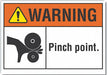 Warning Sign 7inx10in Non-PVC Polymer