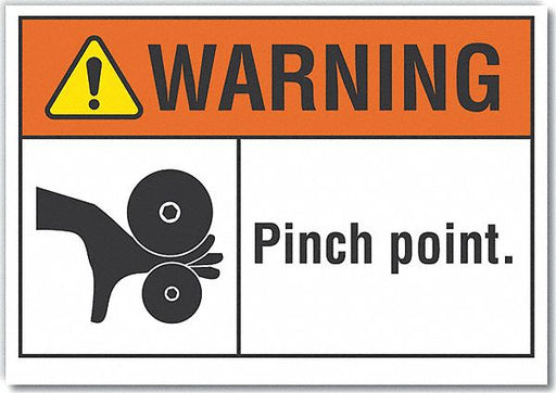 Warning Sign 10in x 14in Non-PVC Polymer