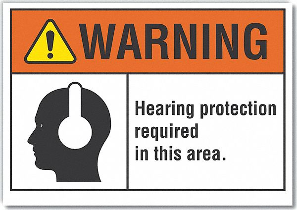 Warning Sign 7inx10in Non-PVC Polymer