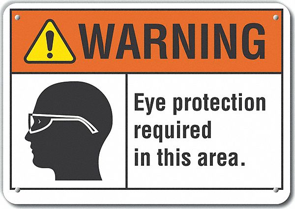 Danger Sign 7 in x 10 in Aluminum