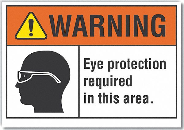 Warning Sign 7inx10in Non-PVC Polymer