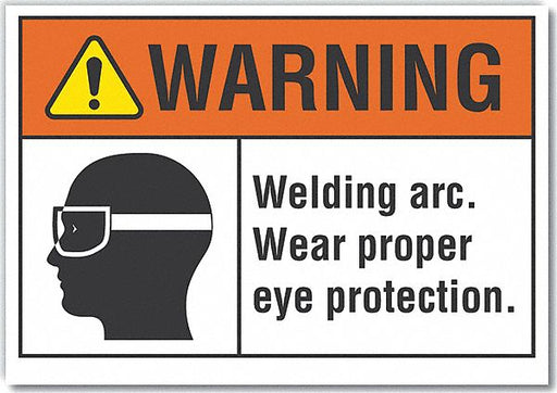 Warning Sign 10in x 14in Non-PVC Polymer