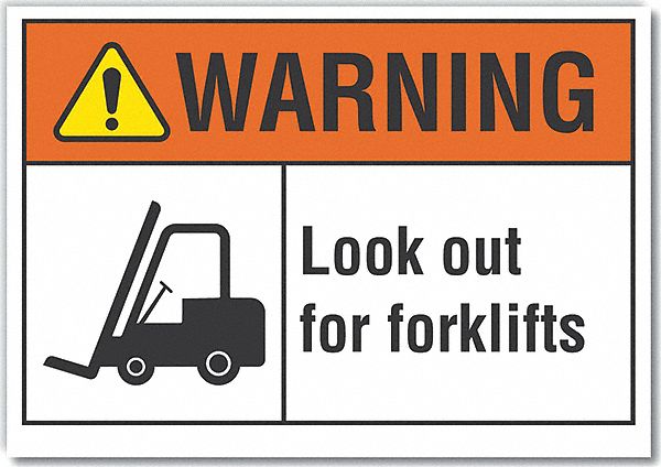 Warning Sign 10inx14in Non-PVC Polymer