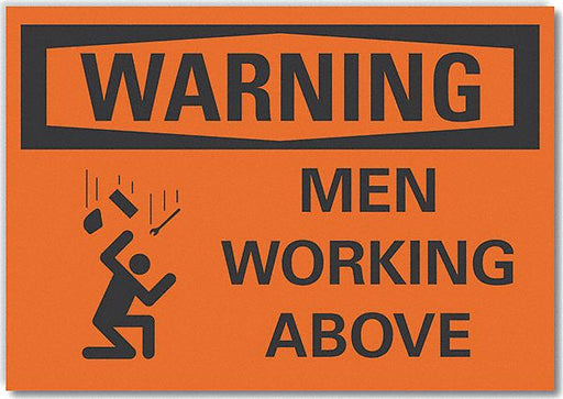 Warning Sign 10in x 14in Non-PVC Polymer