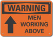 Rflct Men Working Warn Sign 10x14in Alum
