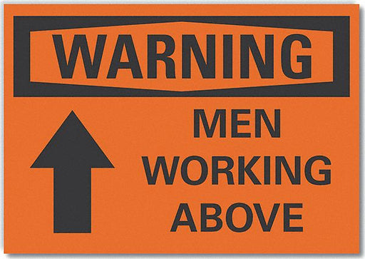 Warning Sign 10in x 14in Non-PVC Polymer