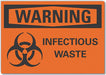 Warning Sign 7inx10in Non-PVC Polymer