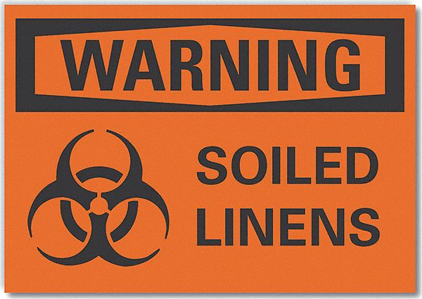 Warning Sign 7inx10in Non-PVC Polymer