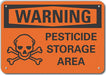 K3083 Alum Pesticide Warning Sign 10x14in Alum