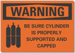 Warning Sign 7in x 10in Non-PVC Polymer