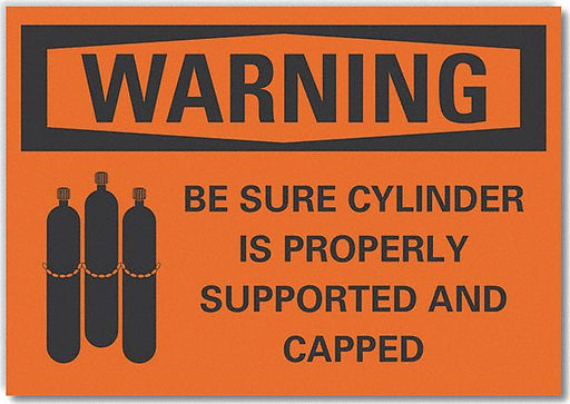 Warning Sign 7in x 10in Non-PVC Polymer