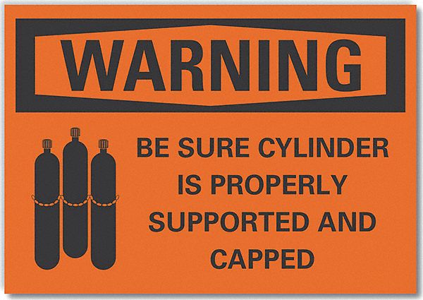 Warning Sign 7in x 10in Non-PVC Polymer