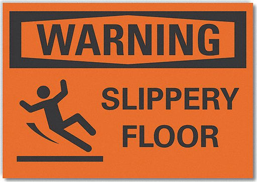 Warning Sign 7inx10in Non-PVC Polymer