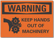 Warning Sign 7inx10in Non-PVC Polymer