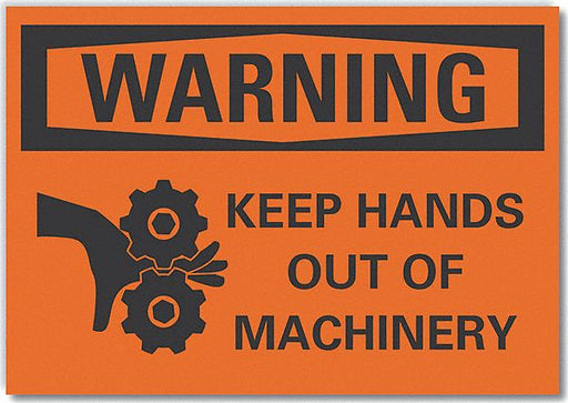Warning Sign 10in x 14in Non-PVC Polymer