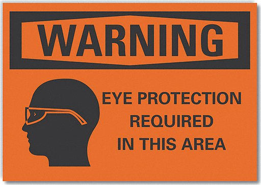 Warning Sign 7inx10in Non-PVC Polymer