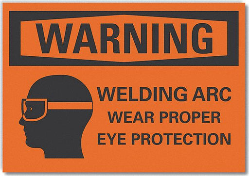 Warning Sign 7inx10in Non-PVC Polymer