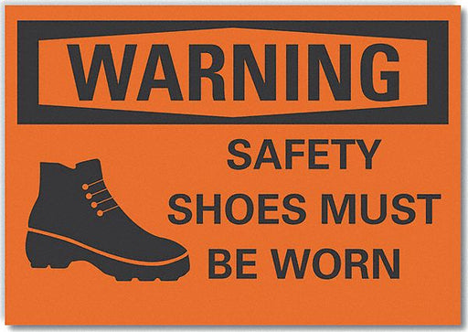 Warning Sign 7inx10in Non-PVC Polymer