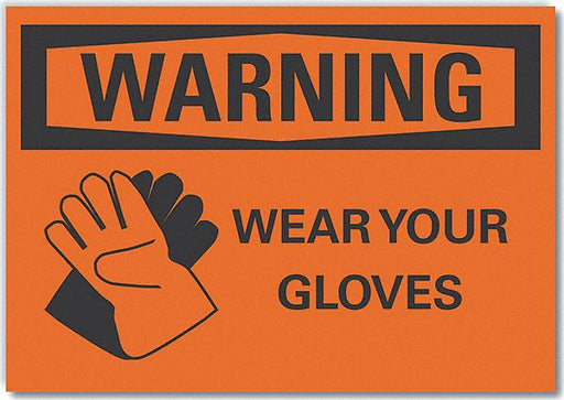 Warning Sign 10in x 14in Non-PVC Polymer