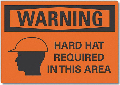 Warning Sign 10in x 14in Non-PVC Polymer