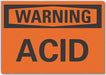 Warning Sign 7inx10in Non-PVC Polymer