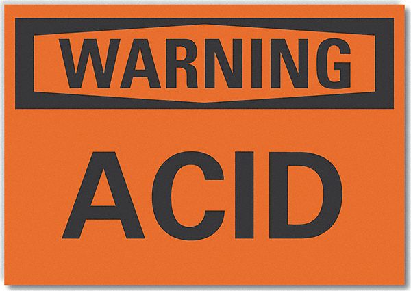 Warning Sign 7inx10in Non-PVC Polymer