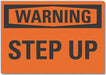 Steps Warning Rflct Label 10inx14in